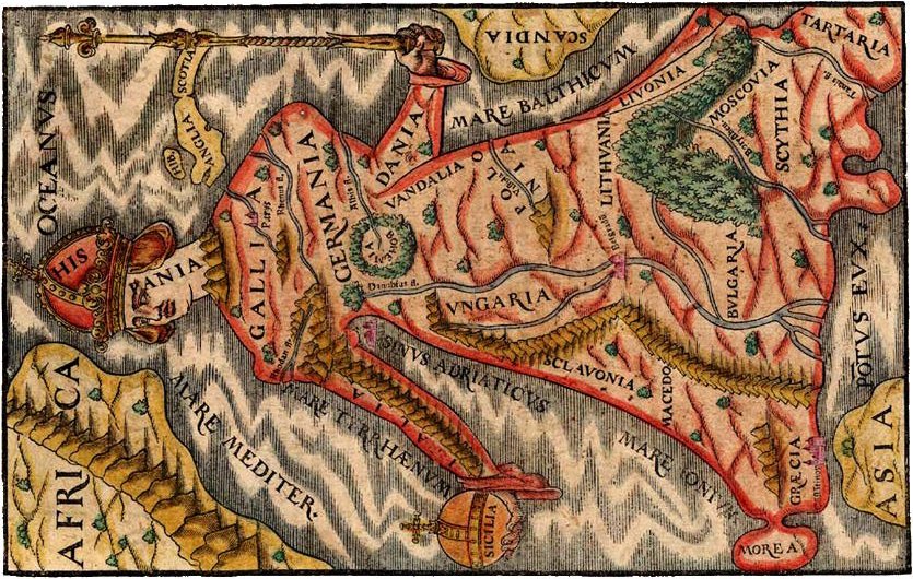 Europa woman map
